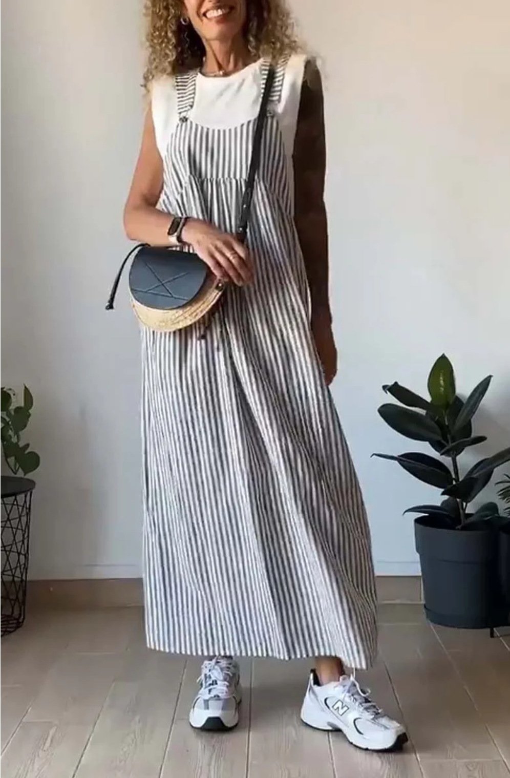 CALORA_ Arlette | Casual Gestreepte Jumpsuit
