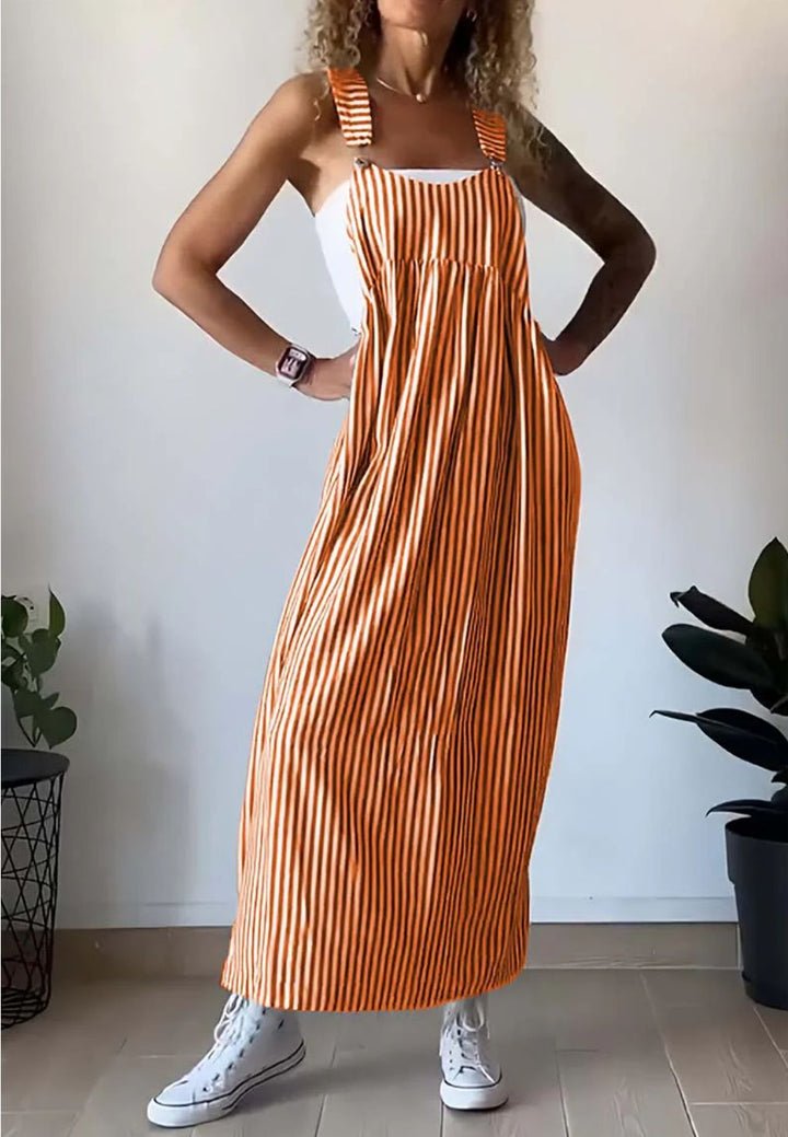 CALORA_ Arlette | Casual Gestreepte Jumpsuit
