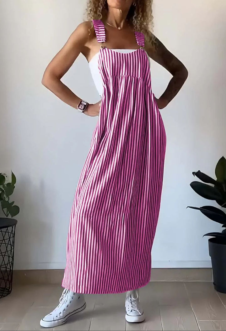 CALORA_ Arlette | Casual Gestreepte Jumpsuit