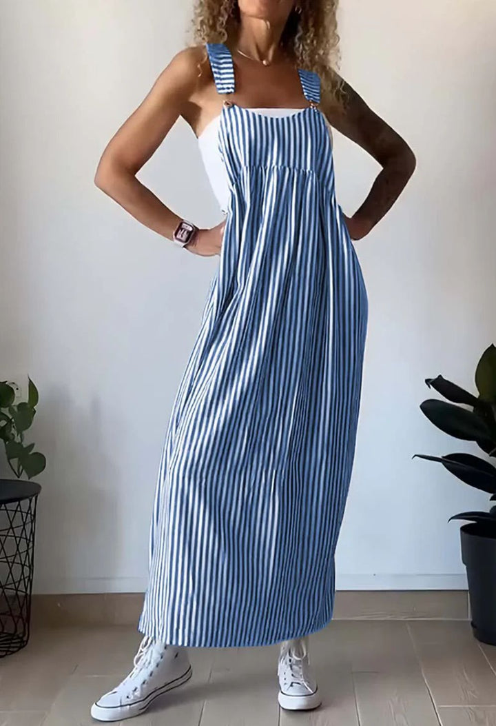CALORA_ Arlette | Casual Gestreepte Jumpsuit