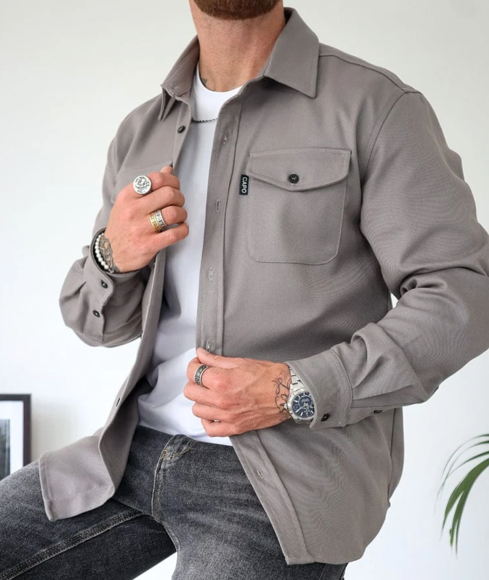 CALORA_ Arlo | Casual herfst overhemd heren