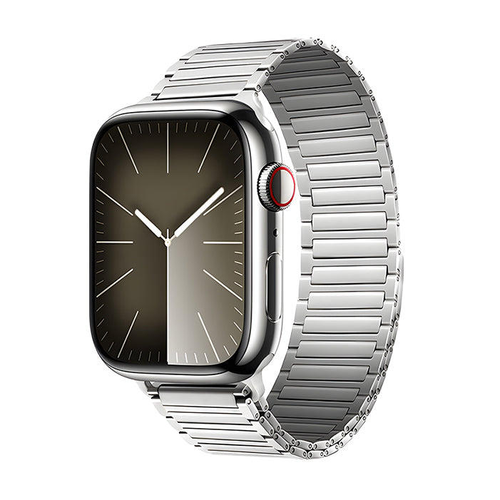 CALORA_ Bamboelinkband voor Apple Watch met Magnetische Sluiting en Comfort