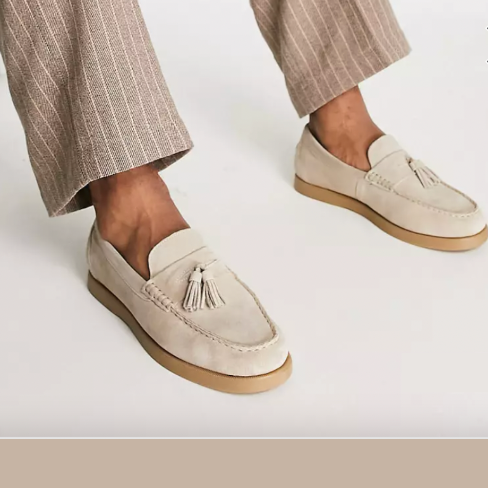 CALORA_ Bellaturo | Klassieke Suède Loafers voor Mannen