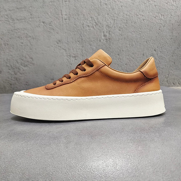 CALORA_ Bossélio | Leren Low-Top Sneakers