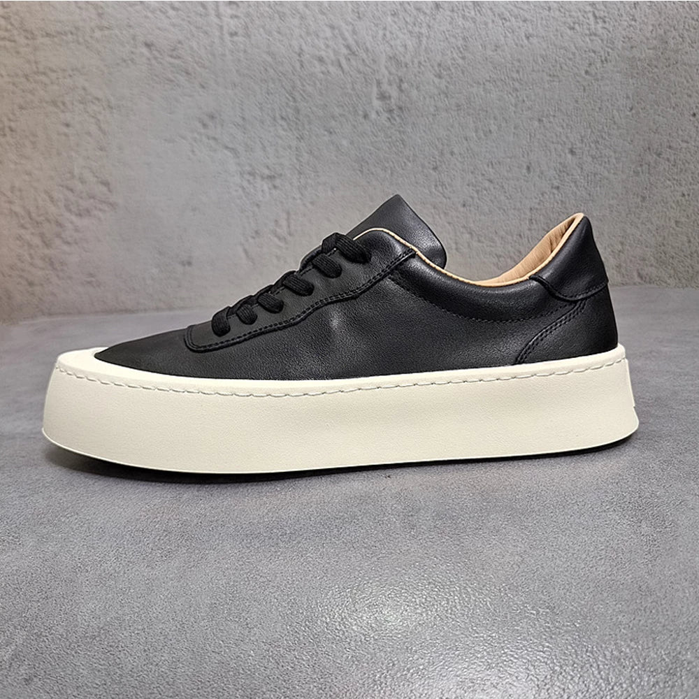 CALORA_ Bossélio | Leren Low-Top Sneakers