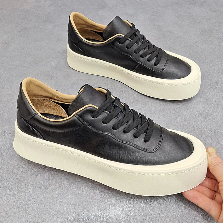 CALORA_ Bossélio | Leren Low-Top Sneakers