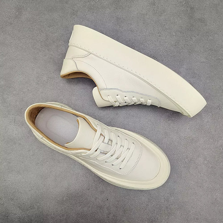 CALORA_ Bossélio | Leren Low-Top Sneakers