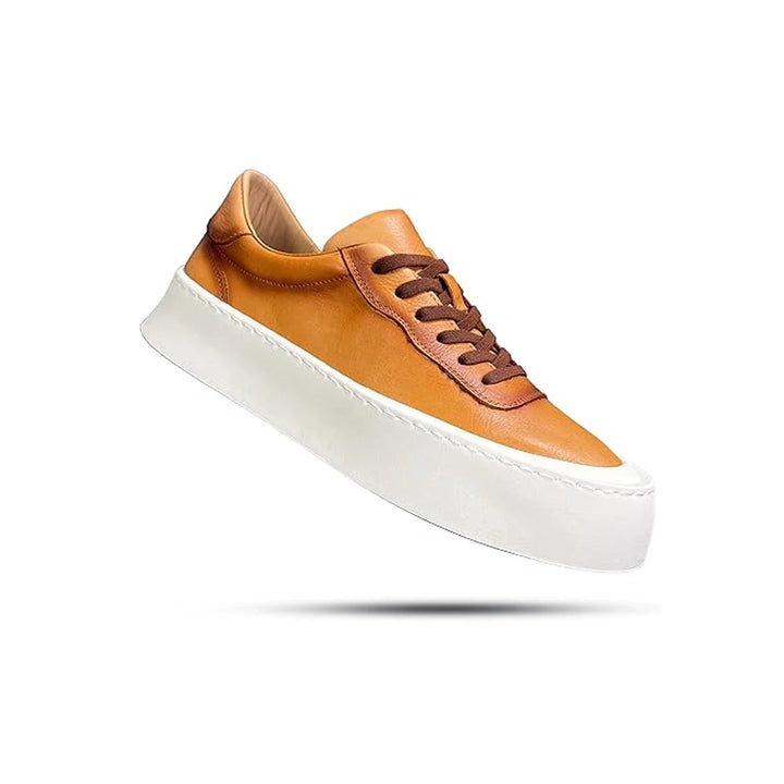 CALORA_ Bossélio | Leren Low-Top Sneakers