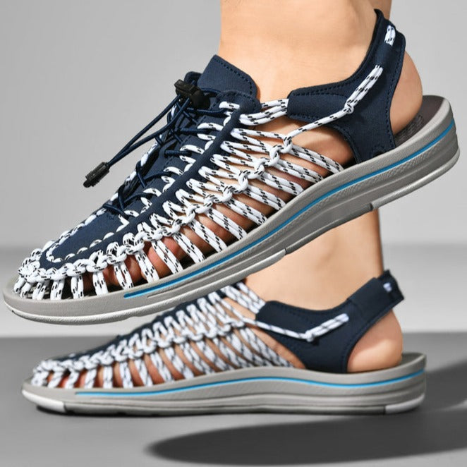 CALORA_ Breezy | Gevlochten luchtige Open Sandalen Sneakers