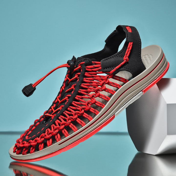 CALORA_ Breezy | Gevlochten luchtige Open Sandalen Sneakers