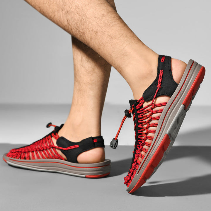 CALORA_ Breezy | Gevlochten luchtige Open Sandalen Sneakers