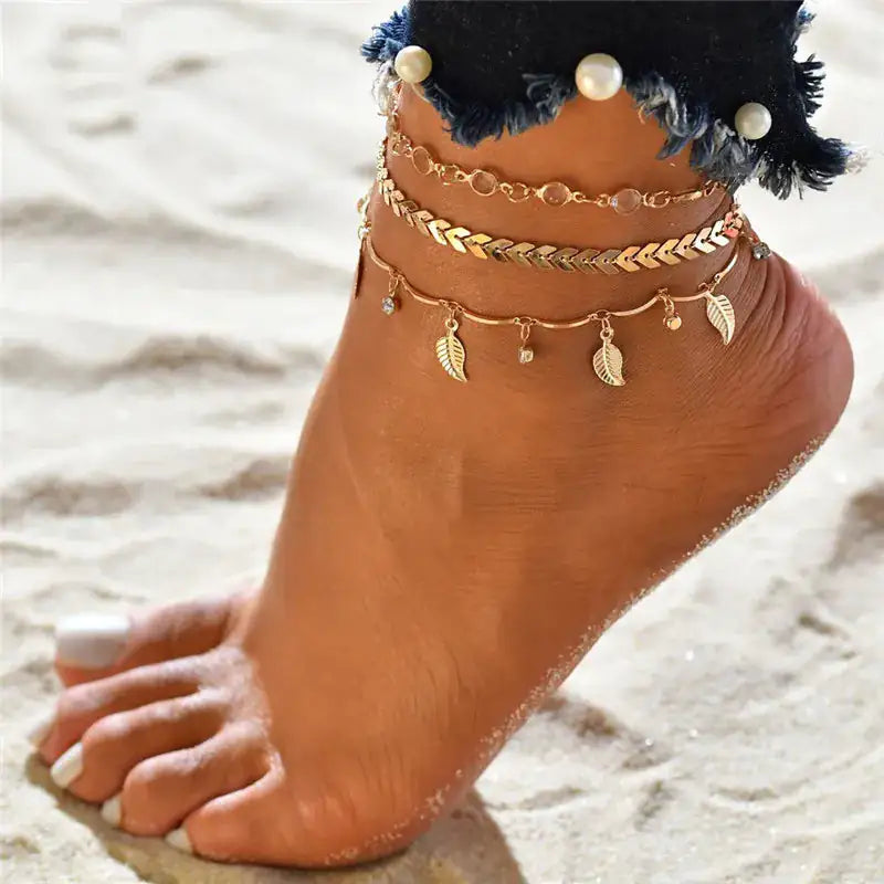 CALORA_ Breezyloves - Strand Enkelband Sieraad