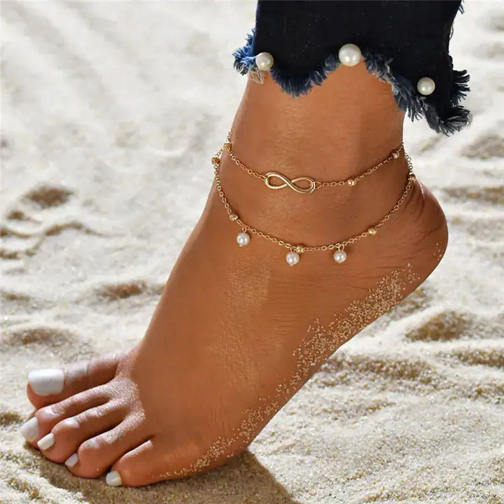 CALORA_ Breezyloves - Strand Enkelband Sieraad