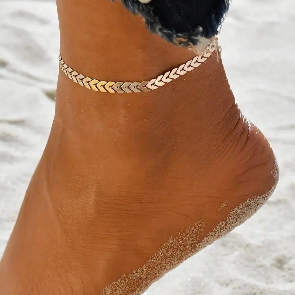 CALORA_ Breezyloves - Strand Enkelband Sieraad