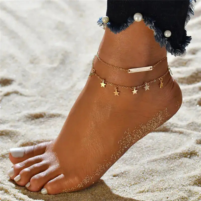 CALORA_ Breezyloves - Strand Enkelband Sieraad