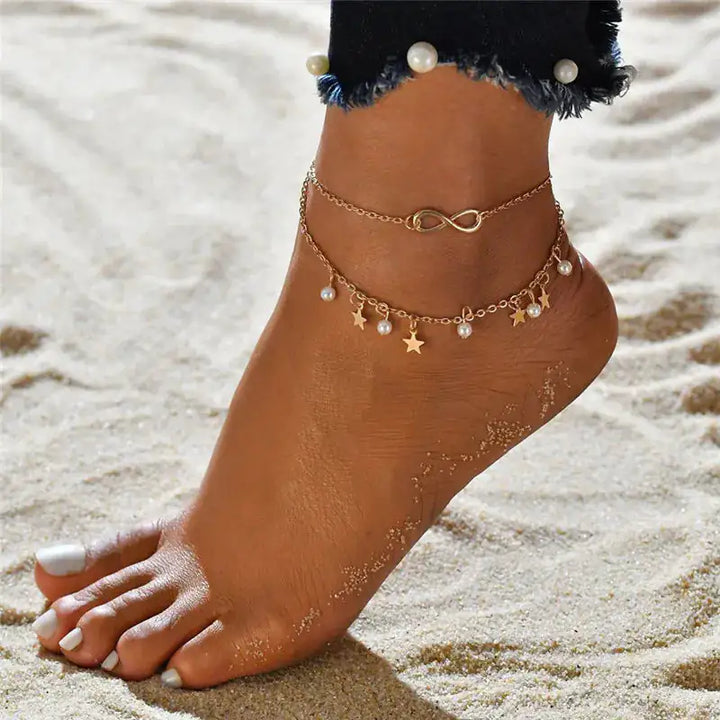 CALORA_ Breezyloves - Strand Enkelband Sieraad