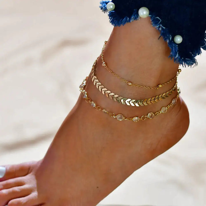 CALORA_ Breezyloves - Strand Enkelband Sieraad