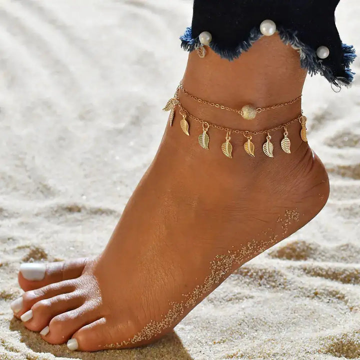 CALORA_ Breezyloves - Strand Enkelband Sieraad