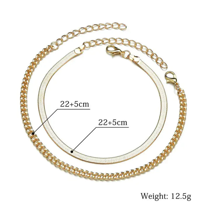 CALORA_ Breezyloves - Strand Enkelband Sieraad