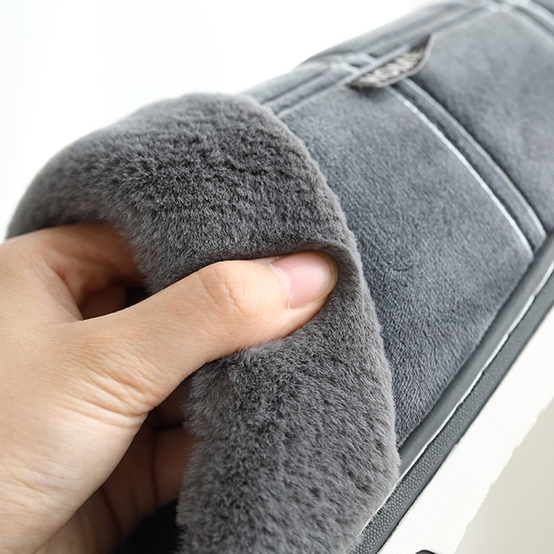 CALORA_ Bridgley | Warme geruite pluche 'Gentlemen's' Pantoffels