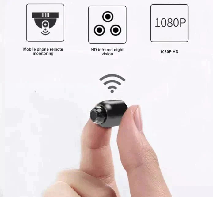 CALORA_ CaptureX | Mini WiFi Beveiligingscamera met Nachtzicht