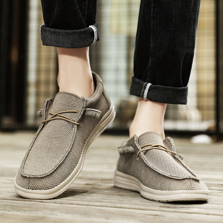 CALORA_ Casual Canvas Schoenen voor Mannen – Comfortabele Uniek Design