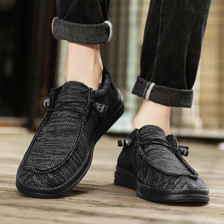 CALORA_ Casual Canvas Schoenen voor Mannen – Comfortabele Uniek Design