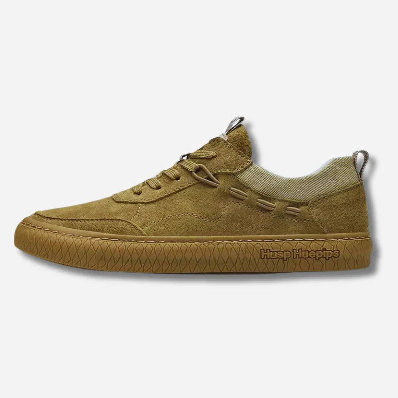 CALORA_ Casual Suède Sneakers met Textuur Zool