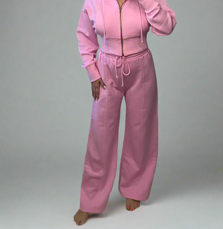 CALORA_ Casual Vrouwen Bomberjas en Broek Joggingspak Set