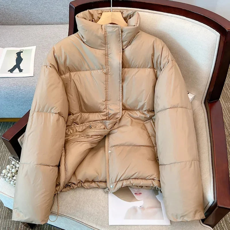 CALORA_ Casual puffer winterjas voor dames – comfortabel en stijlvol