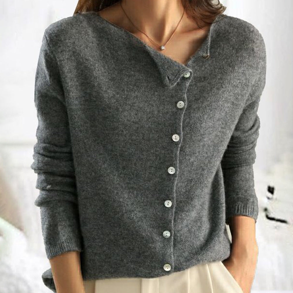 CALORA_ Comfortabel Vest met knopen