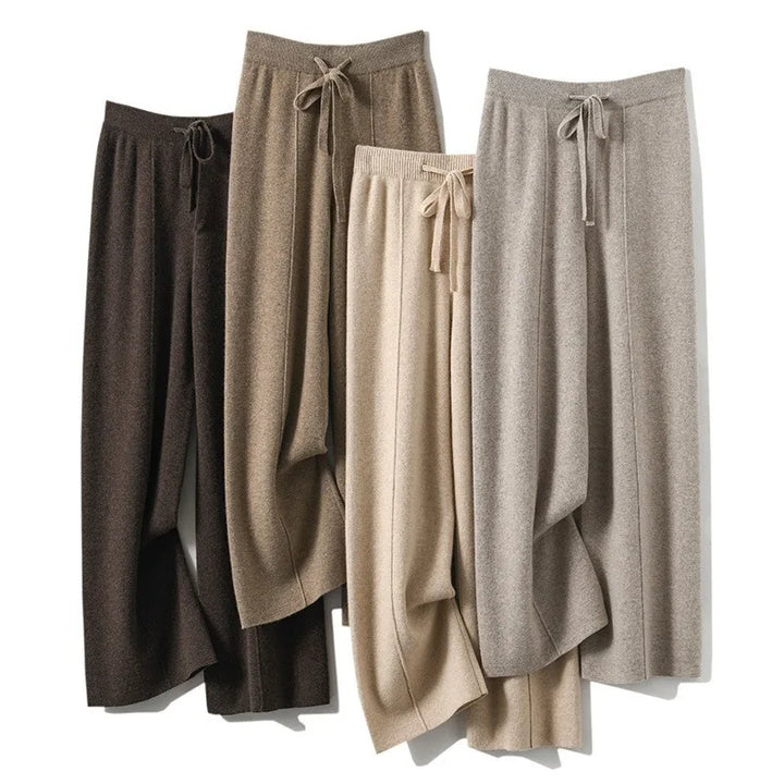 CALORA_ Comfortabele Wijde Sweatpants van Zachte Stof voor Thuis