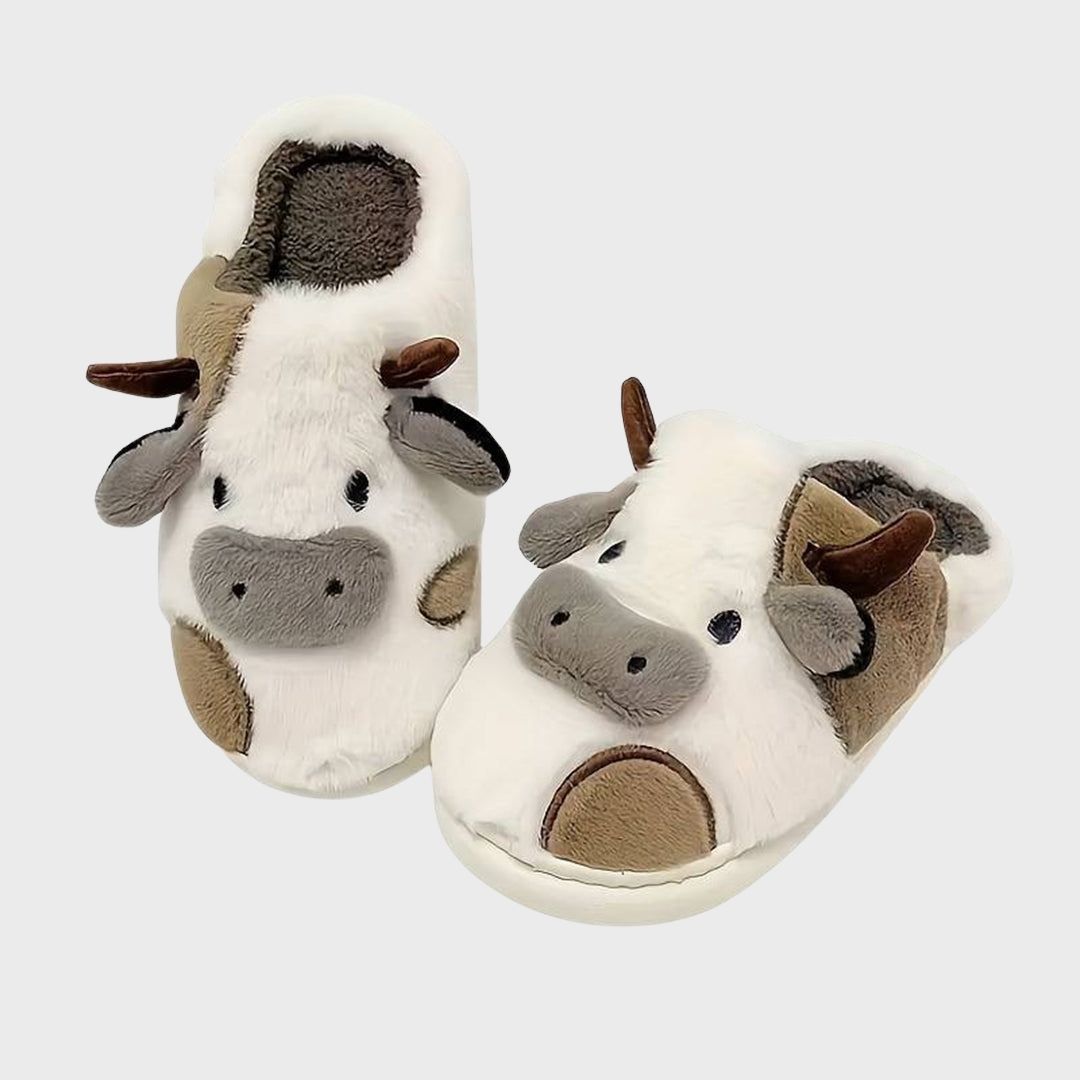 CALORA_ ComfyCows | Warme Koeien Pantoffels