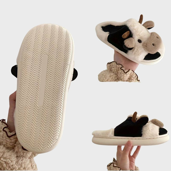 CALORA_ ComfyCows | Warme Koeien Pantoffels