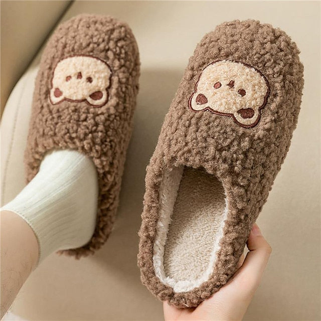 CALORA_ ComfyFluffs | Pluizige Beer Pantoffels