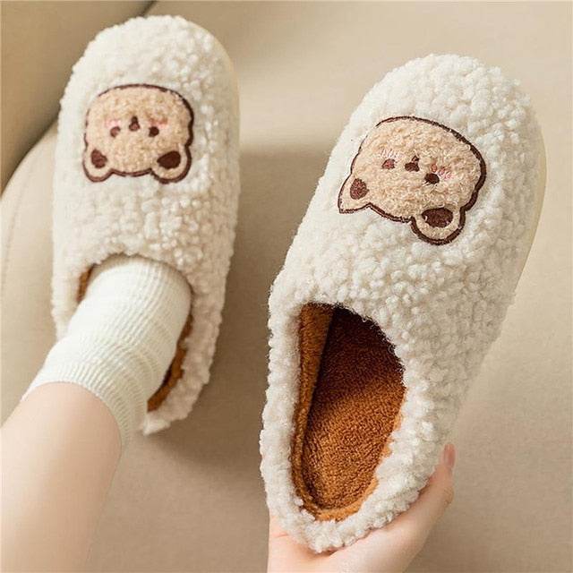 CALORA_ ComfyFluffs | Pluizige Beer Pantoffels