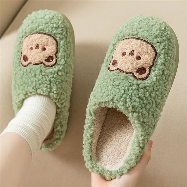 CALORA_ ComfyFluffs | Pluizige Beer Pantoffels
