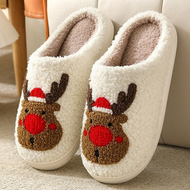 CALORA_ ComfyFluffs | Pluizige Kerstmis Pantoffels