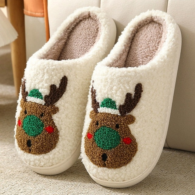 CALORA_ ComfyFluffs | Pluizige Kerstmis Pantoffels