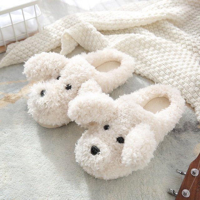 CALORA_ ComfyFluffs | Pluizige Puppy Pantoffels