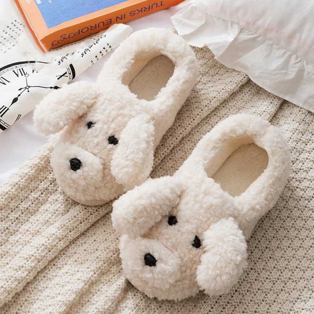 CALORA_ ComfyFluffs | Pluizige Puppy Pantoffels