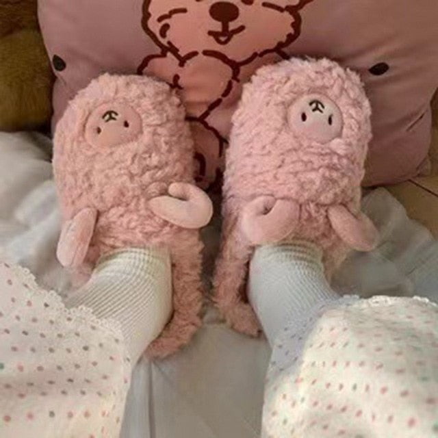 CALORA_ ComfyFluffs | Pluizige Beer Pantoffels