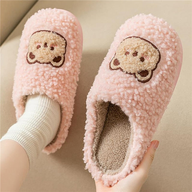 CALORA_ ComfyFluffs | Pluizige Beer Pantoffels
