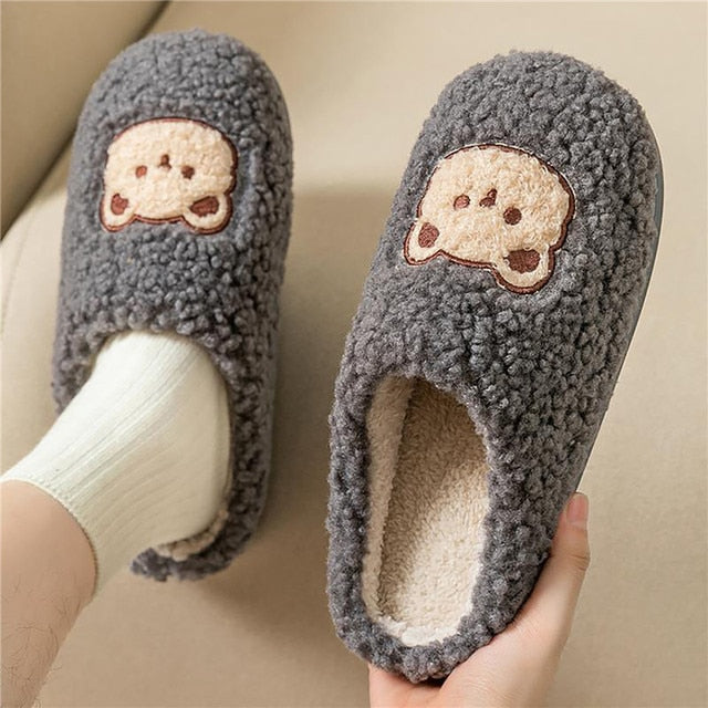 CALORA_ ComfyFluffs | Pluizige Beer Pantoffels