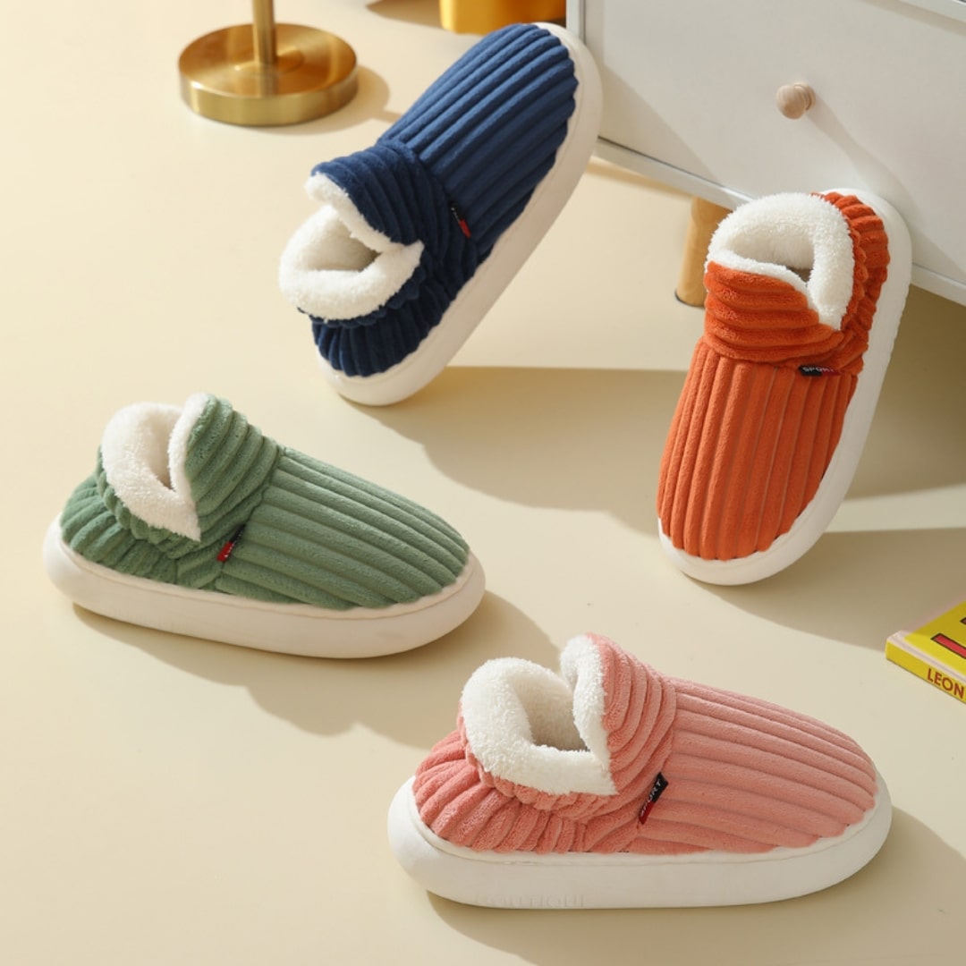CALORA_ Comfyfluffs | Comfortabele warme pantoffels voor dames