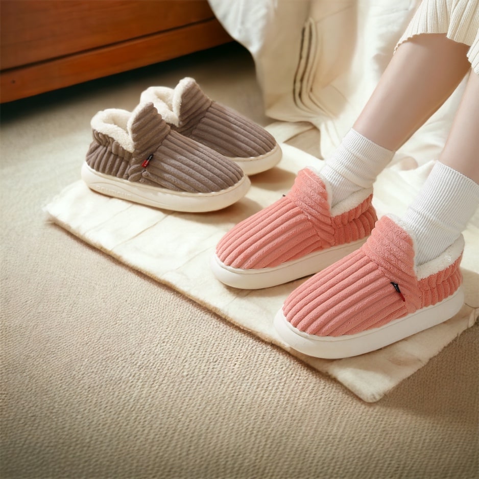 CALORA_ Comfyfluffs | Comfortabele warme pantoffels voor dames
