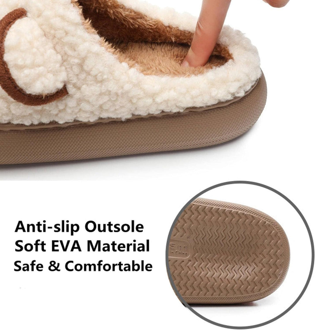 CALORA_ Cosyfluffs | Heerlijk warme teddy Pantoffels