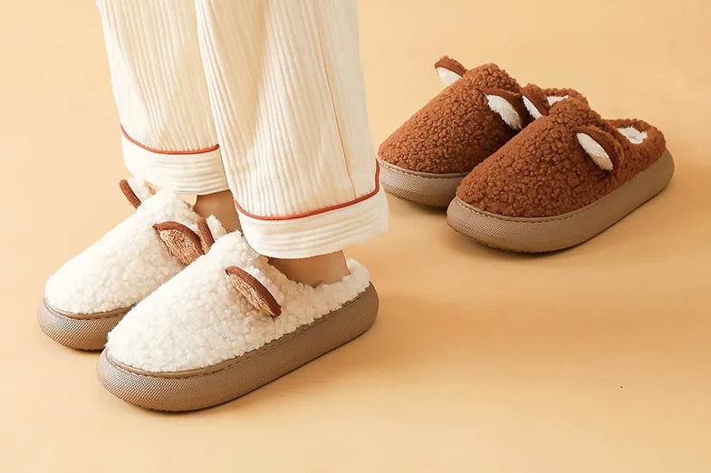 CALORA_ Cosyfluffs | Heerlijk warme teddy Pantoffels