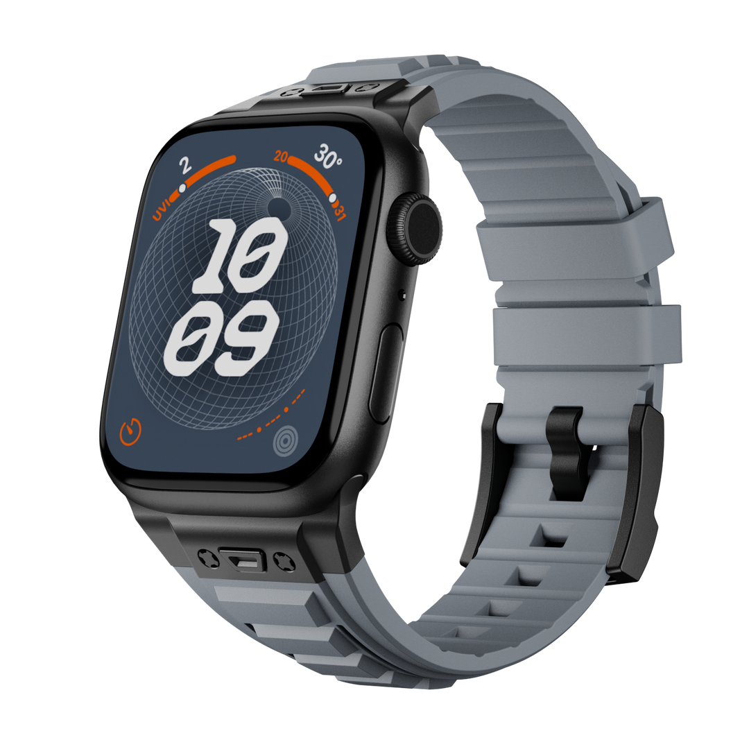 CALORA_ DZ003 Tactische Siliconen Band Voor Apple Watch Met Hoog Comfort