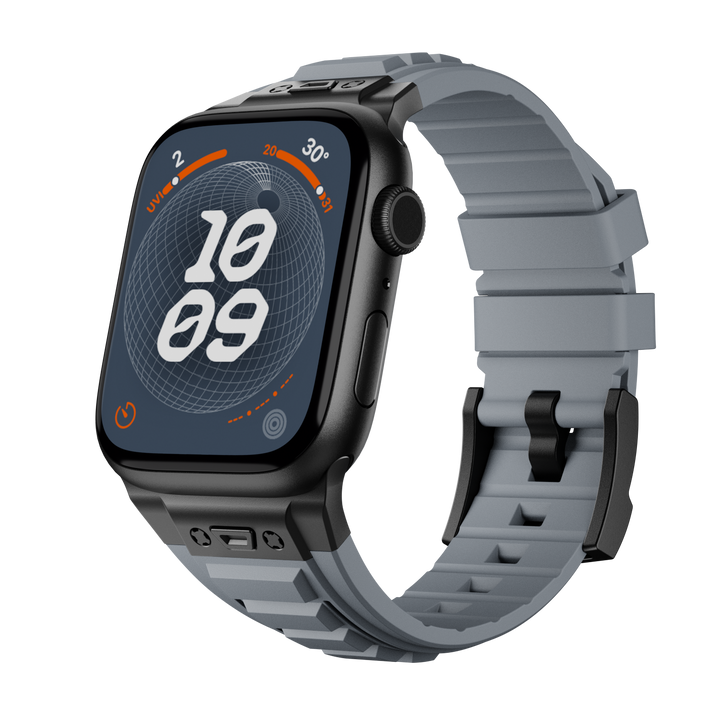 CALORA_ DZ003 Tactische Siliconen Band Voor Apple Watch Met Hoog Comfort